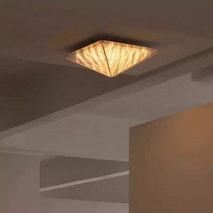 Elegant Pendant Ceiling Light Stainless Steel Acrylic Glass 53cm