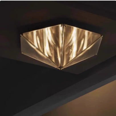 Elegant Pendant Ceiling Light Stainless Steel Acrylic Glass 53cm