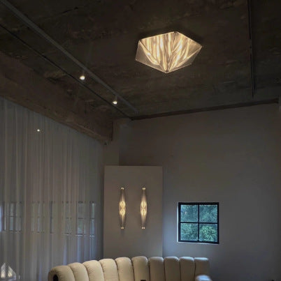 Elegant Pendant Ceiling Light Stainless Steel Acrylic Glass 53cm