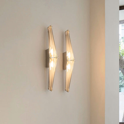 Modern Designer Wall Lamp Stainless Steel Glass 1000mm Indoor Accent Light