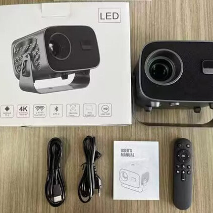 HD Mini Pocket Projector with ARM Cortex-A53, Bluetooth 5.1 and Dual-Band WiFi