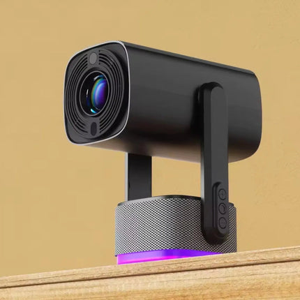 High-Brightness 1080P Portable Projector with WiFi6, Bluetooth 5.0, 30-150" Screen Support