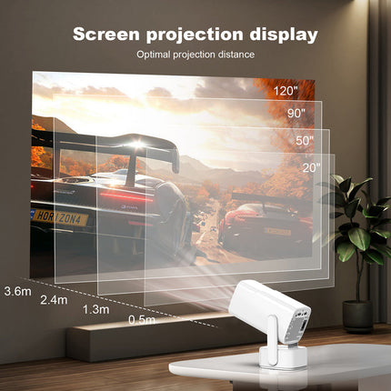 Compact RK3326 Quad-Core Mini Projector with HD Display, WiFi6 & Bluetooth 5.0