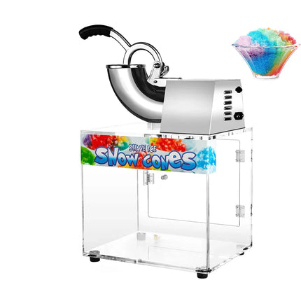 Commercial Electric Ice Crusher Machine with Heavy-Duty Stainless Steel Body & Powerful Motor