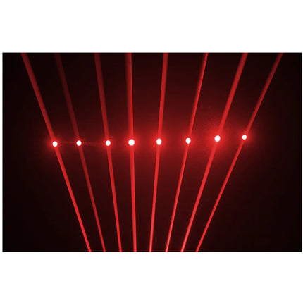 Dynamic 8-Head RGB Laser Light Bar with 180° Motorized Sweep and LED Wash for DJ & Stage Lighting