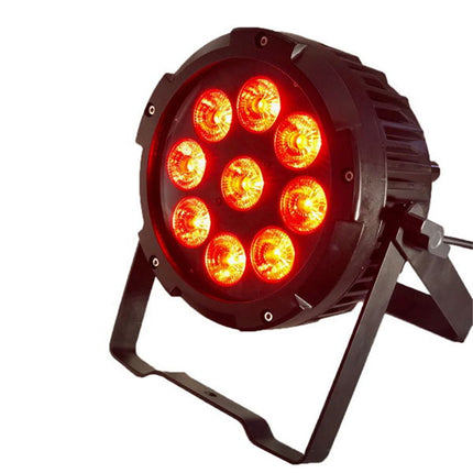 Waterproof LED Stage Light Battery Powered RGBWAUV 6in1 Black