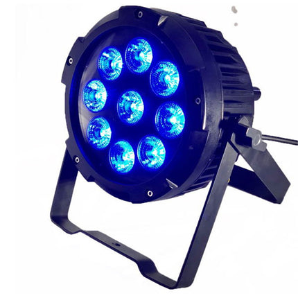 Waterproof LED Stage Light Battery Powered RGBWAUV 6in1 Black