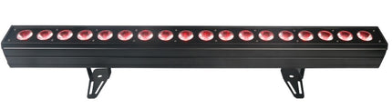Indoor LED Wall Washer Bar 18x10W RGBWAUV Pixel Control Professional Lighting Black