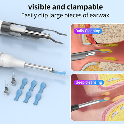 Wireless 4K HD Ear Cleaning Tool with 6-Color LED and Lithium Battery