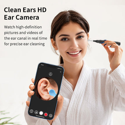 Wireless 4K HD Ear Cleaning Tool with 6-Color LED and Lithium Battery