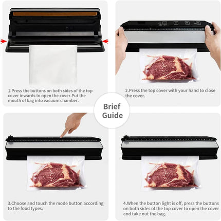 High-Power Vacuum Sealer with Dual Pump System and Adjustable Seal Modes
