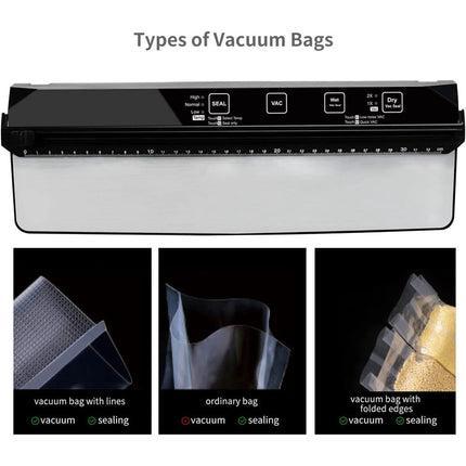 High-Power Vacuum Sealer with Dual Pump System and Adjustable Seal Modes