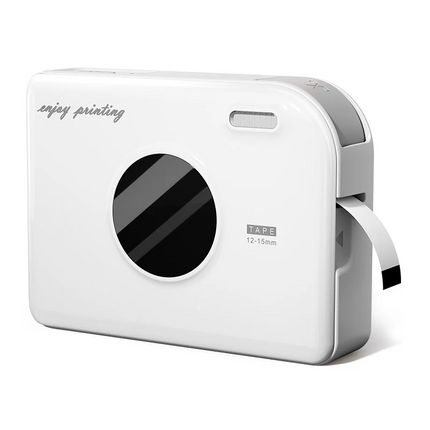 Cordless Thermal Label Maker Printer with Bluetooth App and USB-C Charging – White