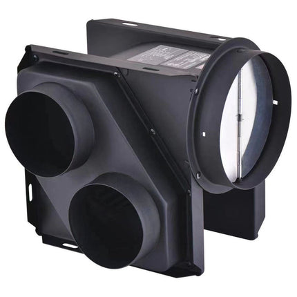 Ceiling Duct Ventilation Fan 185m³/h 22W AC Motor Low Noise 35dB Black