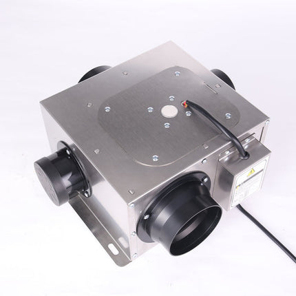 Compact Multi-Point Ceiling Ventilation Fan 41W 220V Stainless Steel 200m³/h Airflow