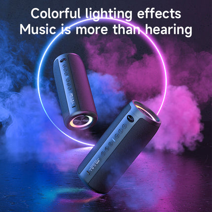 Cordless 20W Bluetooth Speaker with 5200mAh Battery, Waterproof & Party Light Effects