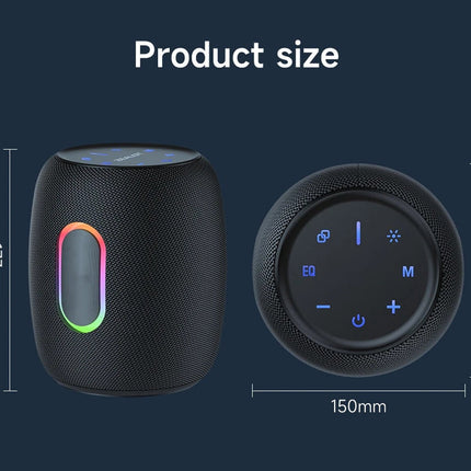 Wireless 60W Bluetooth Speaker – AUX, USB & TF Card Playback with Long Battery Life & LED Lights