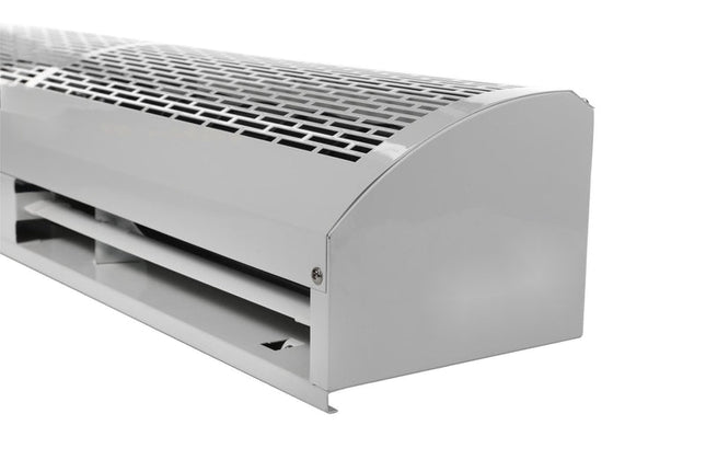 High Airflow Air Curtain Fan for Doorways 100W Energy Efficient Low Noise White 600mm