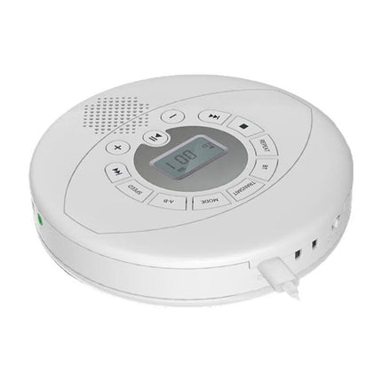 Rechargeable Portable CD Player with Bluetooth 5.0, USB & AUX – Black