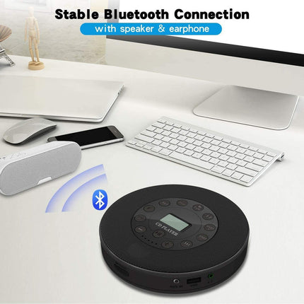 Portable CD and MP3 Player with USB, LCD Display, Built-In Speaker, AUX and Rechargeable Battery
