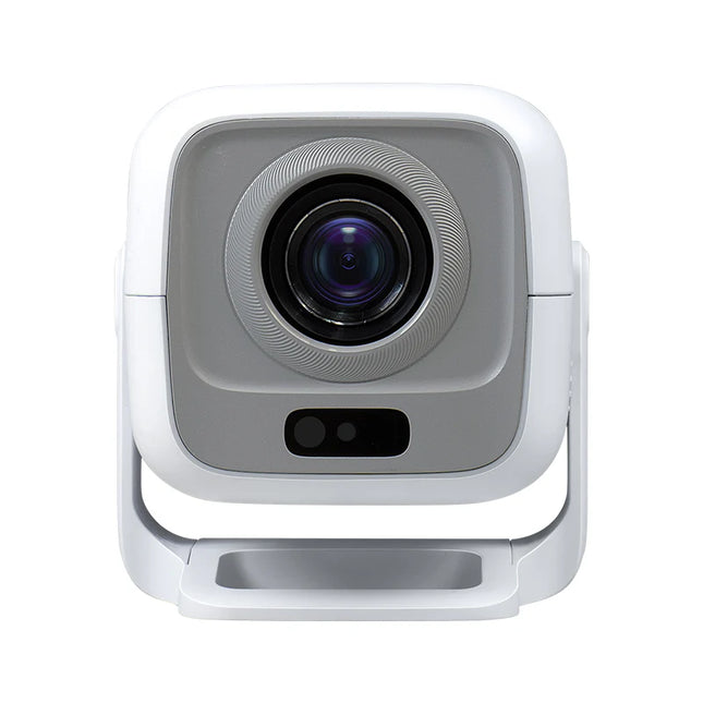 Portable Smart Projector Full HD 1080P with Android 14, WiFi 6 & Bluetooth 5.4 – Multi-Angle Projection