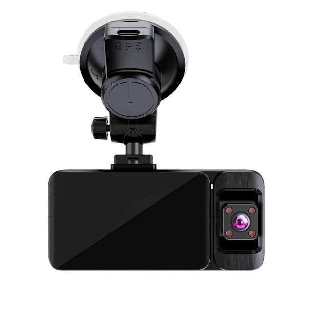 Advanced 3-Channel Car Dash Cam with 4K Recording, WiFi & IPS Screen