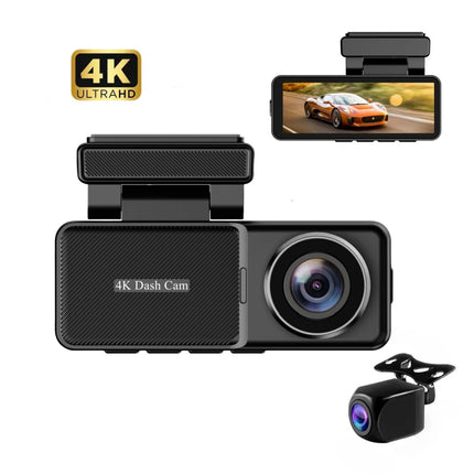 Smart Vehicle Dashboard Camera 4K Recording with Wireless App Control and 3.2” Display – Black
