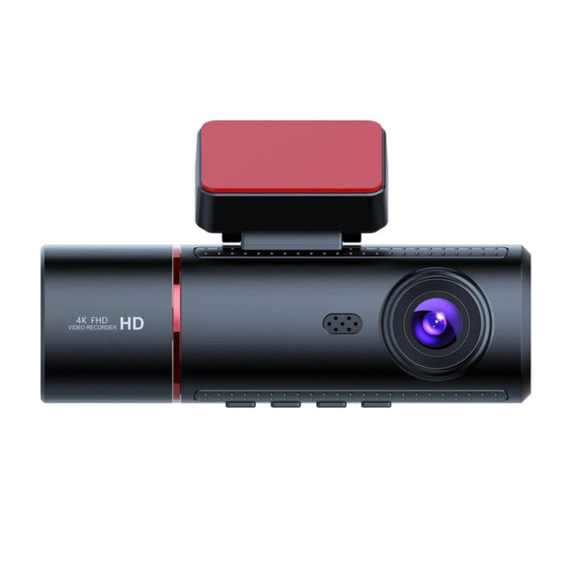 4K Dual Lens Dash Camera with WiFi – Front & Rear Recording, Compact Black Design