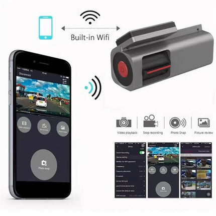 Compact 4K Screenless Dash Camera with WiFi App Control