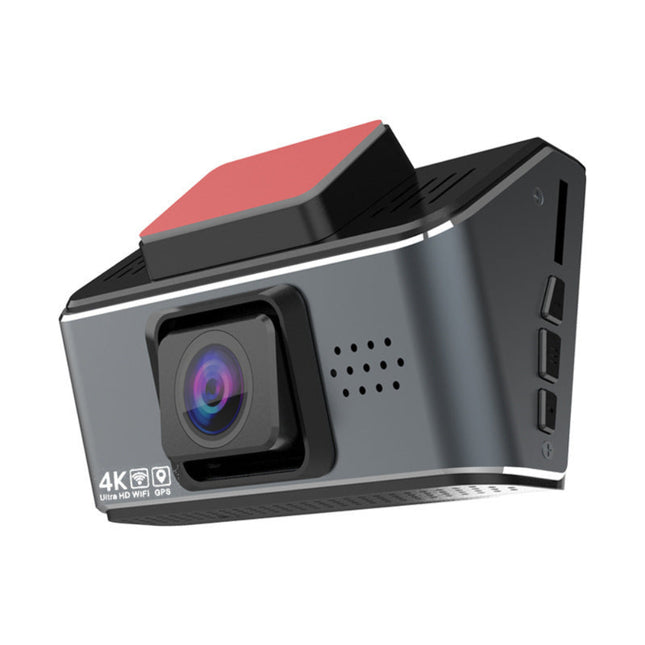 4K Front & Full HD Rear Dual Dash Camera with WiFi – Black