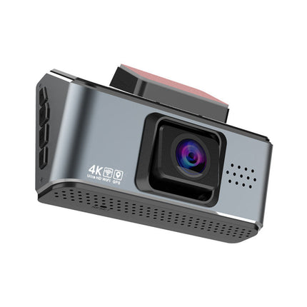 4K Front & Full HD Rear Dual Dash Camera with WiFi – Black