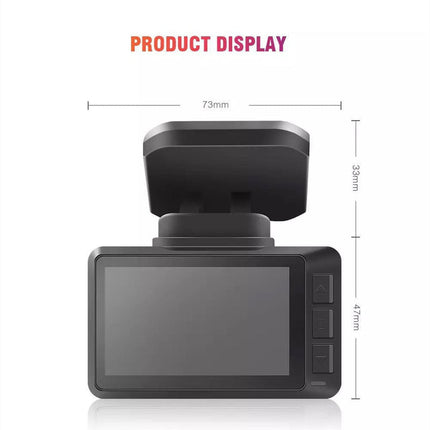 Dual Lens Dash Cam – 4K Front & 1080P Rear, WiFi Portable, Type-C, 2.45” IPS Screen