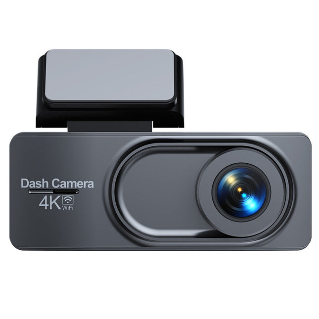 Ultra HD 4K Front & 1080P Rear Dash Camera with App Control, GPS & Type-C Charging – Black