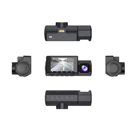 4K Dual Dash Camera Front + Rear with 3" IPS Screen, WiFi & Type-C Connectivity – Black