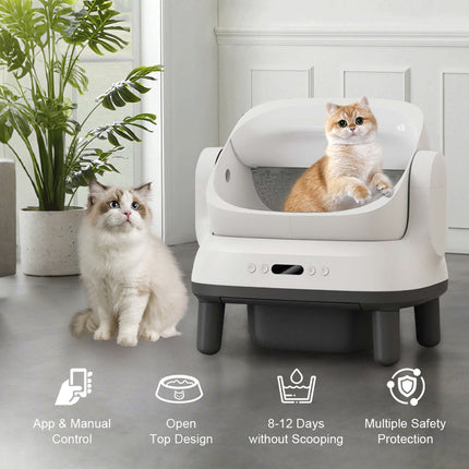 Automatic Self-Cleaning Cat Litter Box – Semi-Closed, 4.5L Capacity