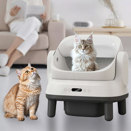 Automatic Self-Cleaning Cat Litter Box – Semi-Closed, 4.5L Capacity