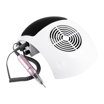 2-in-1 Electric Nail Manicure Machine with Built-In Dust Collector, 80W
