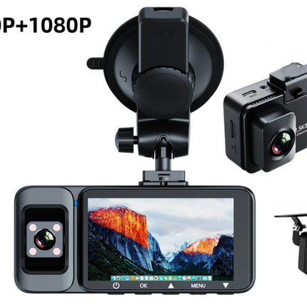 Triple Channel 4K Dash Camera with WiFi Connectivity and Loop Recording