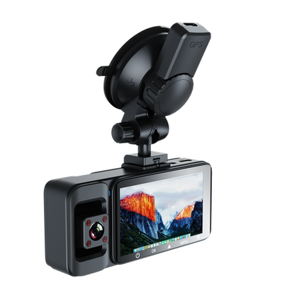 Triple Channel 4K Dash Camera with WiFi Connectivity and Loop Recording