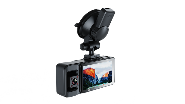 Triple Channel 4K Dash Camera with WiFi Connectivity and Loop Recording