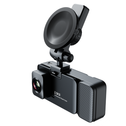 Triple Channel 4K Dash Camera with WiFi Connectivity and Loop Recording