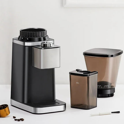 Electric Conical Coffee Grinder Adjustable Grind Levels Anti Static Design