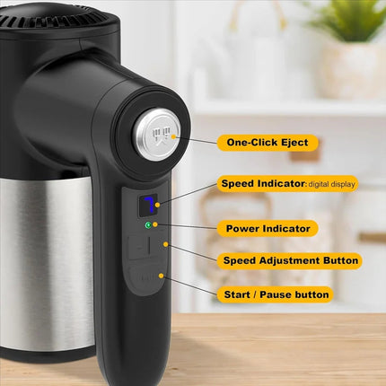 7 Speed Electric Hand Mixer for Baking with Beaters Dough Hooks Whisks