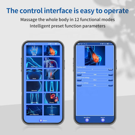 Smart Bluetooth-Controlled Electric Pulse Device with LED Screen