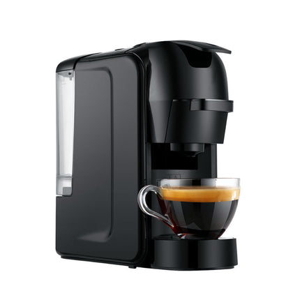 Automatic Espresso Coffee Machine 1450W Portable Single Serve Capsule & Ground Coffee Maker Stainless Steel