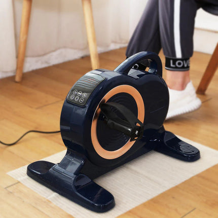 Under-Desk Electric Pedal Exerciser for Home Arm & Leg Workouts (Portable Mini Cycle Trainer)