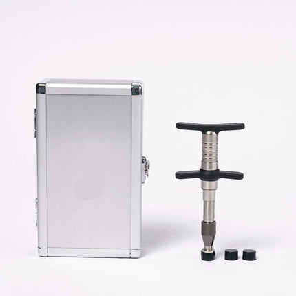 Compact Manual Hand Press Tool Single-Head 80–280N Adjustable Force Silver