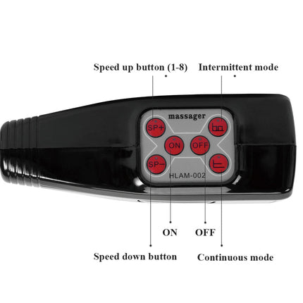 Portable Electric Muscle Massager with 16 Interchangeable Heads and 9 Speed Settings