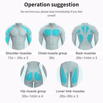 Portable Electric Muscle Massager with 16 Interchangeable Heads and 9 Speed Settings