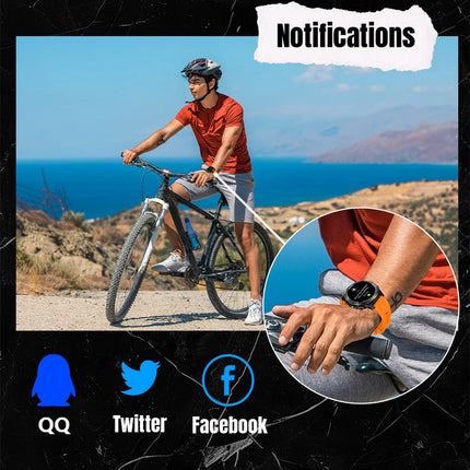 Rechargeable Waterproof Smart Watch 1.46" Screen 580mAh Battery 22mm Strap
